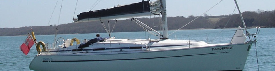 Enjoying lunch anchored in Osborne Bay.